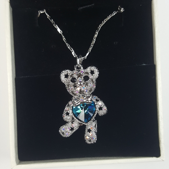 SWAROVSKI Bear Pendent Necklace - Picture 1 of 2